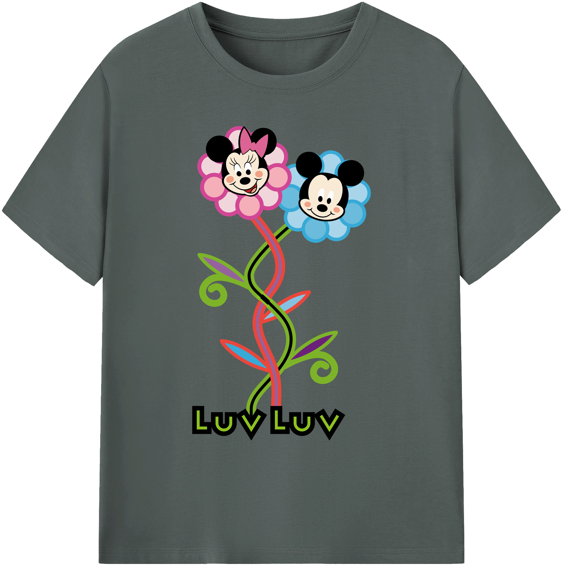 （画像用） ミッキーマウス Mickey Mouse 綿100％ メンズ半袖Tシャツ｜肌触りやわらか＆通気性